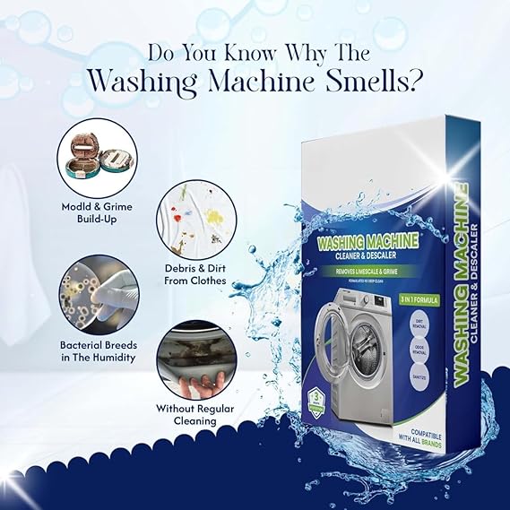 Washing Machine Cleaner And Descaling Powder Pack Of 1