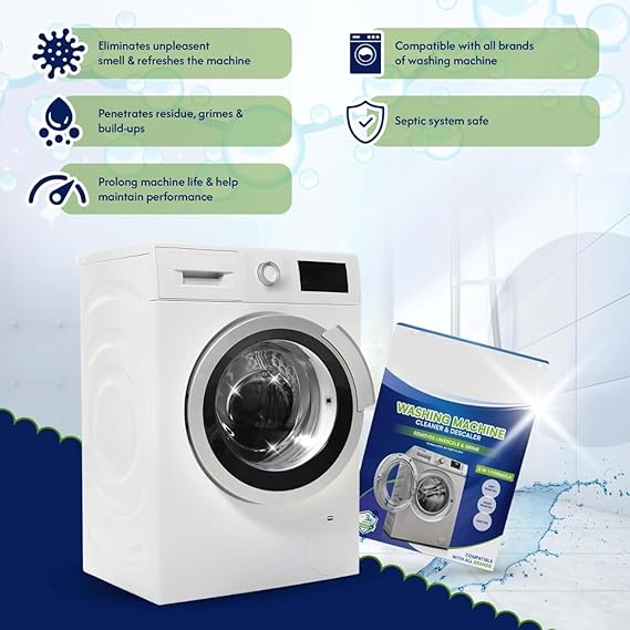 Washing Machine Cleaner And Descaling Powder Pack Of 1