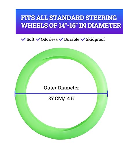 Universal Soft Silicone Steering Wheel Cover(random color)