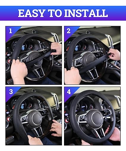 Universal Soft Silicone Steering Wheel Cover(random color)