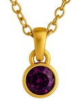 Alexandrite Birthstone Pendant with gold plated chain included
