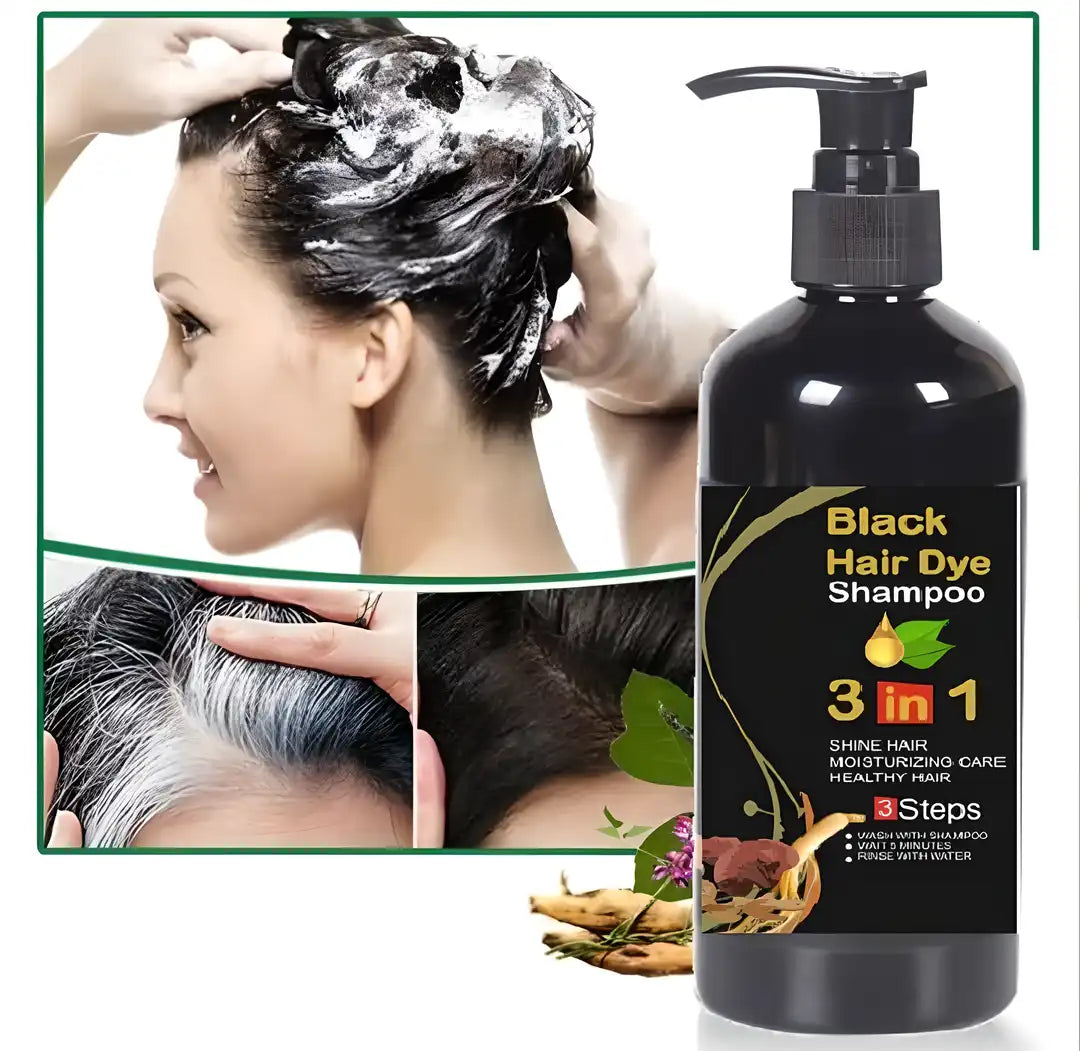 Black Hair Shampoo 3 in 1